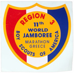 1963 World Jamboree Region 3 Decal