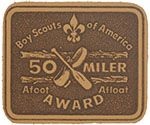 50 Miler Award Leather