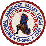 1957 National Jamboree Participant Pocket Patch National Reproduction