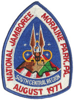 1977 National Jamboree Southcentral Region Back Patch