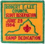 1984 Robert E. Lee Council Scout Reservation Camp Dedication